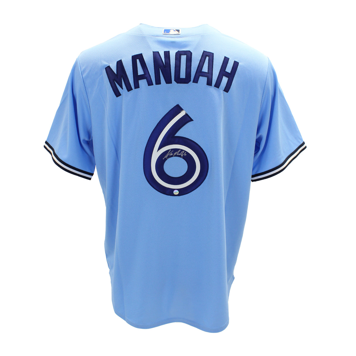 Alek Manoah Signed Toronto Blue Jays Replica Nike Powder Blue Jersey - Frameworth Sports Canada 