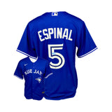 Santiago Espinal Signed Toronto Blue Jays Replica Nike Royal Jersey