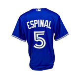 Santiago Espinal Signed Toronto Blue Jays Replica Nike Royal Jersey - Frameworth Sports Canada 