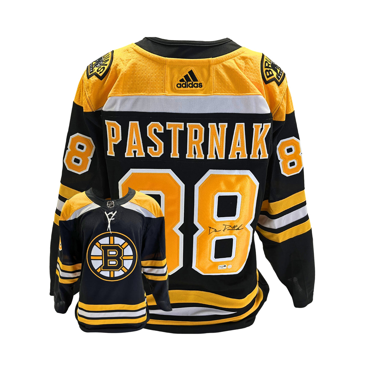 David Pastrnak Signed Boston Bruins Black Adidas Authentic Jersey