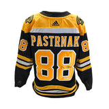 David Pastrnak Signed Boston Bruins Black Adidas Authentic Jersey - Frameworth Sports Canada 