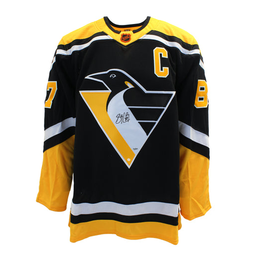 Sidney Crosby Front-Signed Pittsburgh Penguins 2022 Reverse Retro Adidas Auth. Jersey (Limited Edition of 87) - Frameworth Sports Canada 