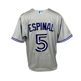 Santiago Espinal Signed Toronto Blue Jays Replica Nike Grey Jersey