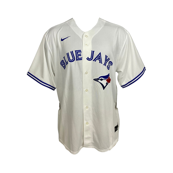 Santiago Espinal Signed Toronto Blue Jays Replica Nike White Jersey