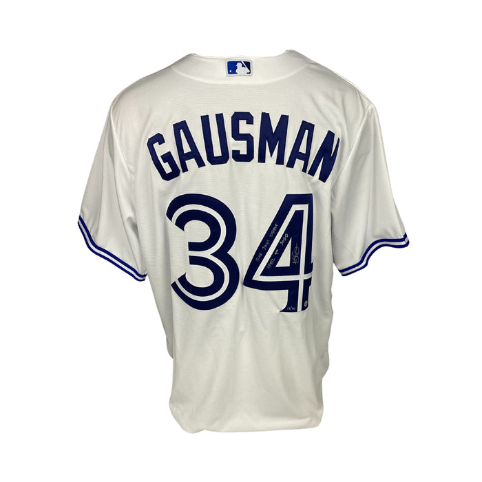 Kevin Gausman Signed Toronto Blue Jays Replica Nike White Jersey Inscribed with "Blue Jays Debut" "April 9th 2022" (Limited Edition of 34) - Frameworth Sports Canada 