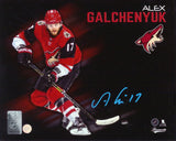 Alex Galchenyuk Signed 8x10 Unframed Arizona Coyotes Photo - Frameworth Sports Canada 