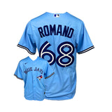 Jordan Romano Signed Toronto Blue Jays Replica Nike Powder Blue Jersey - Frameworth Sports Canada 