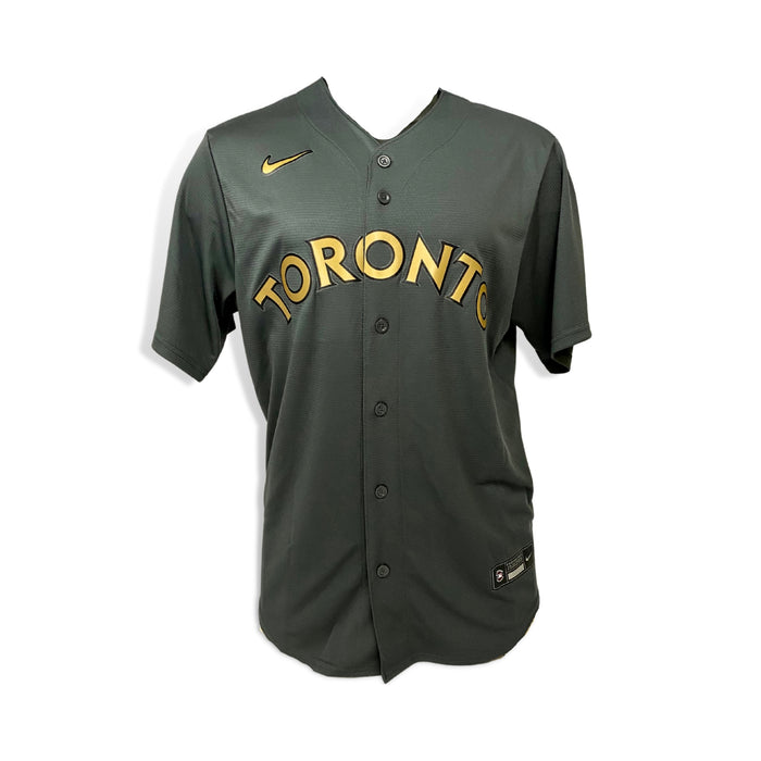 Santiago Espinal Signed Toronto Blue Jays 2022 All-Star Game Replica Nike Charcoal Jersey Inscribed "1st All-Star Game 2022" (Limited Edition of 50) - Frameworth Sports Canada 