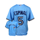 Santiago Espinal Signed Toronto Blue Jays Replica Nike Powder Blue Jersey