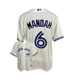 Alek Manoah Signed Toronto Blue Jays Replica Nike White Jersey