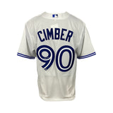 Adam Cimber Signed Toronto Blue Jays Replica Nike White Jersey - Frameworth Sports Canada 