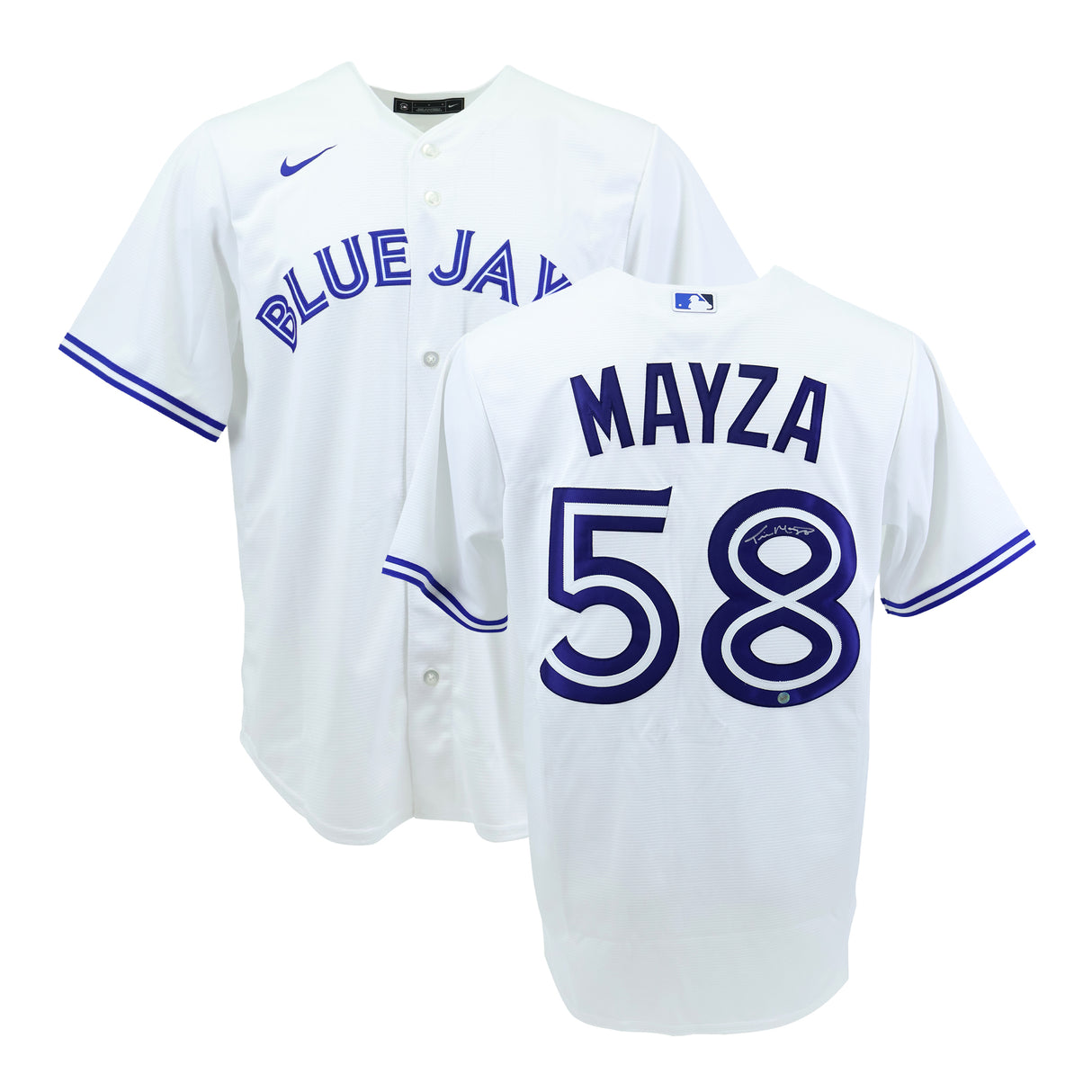 Tim Mayza Signed Toronto Blue Jays Replica Nike White Jersey