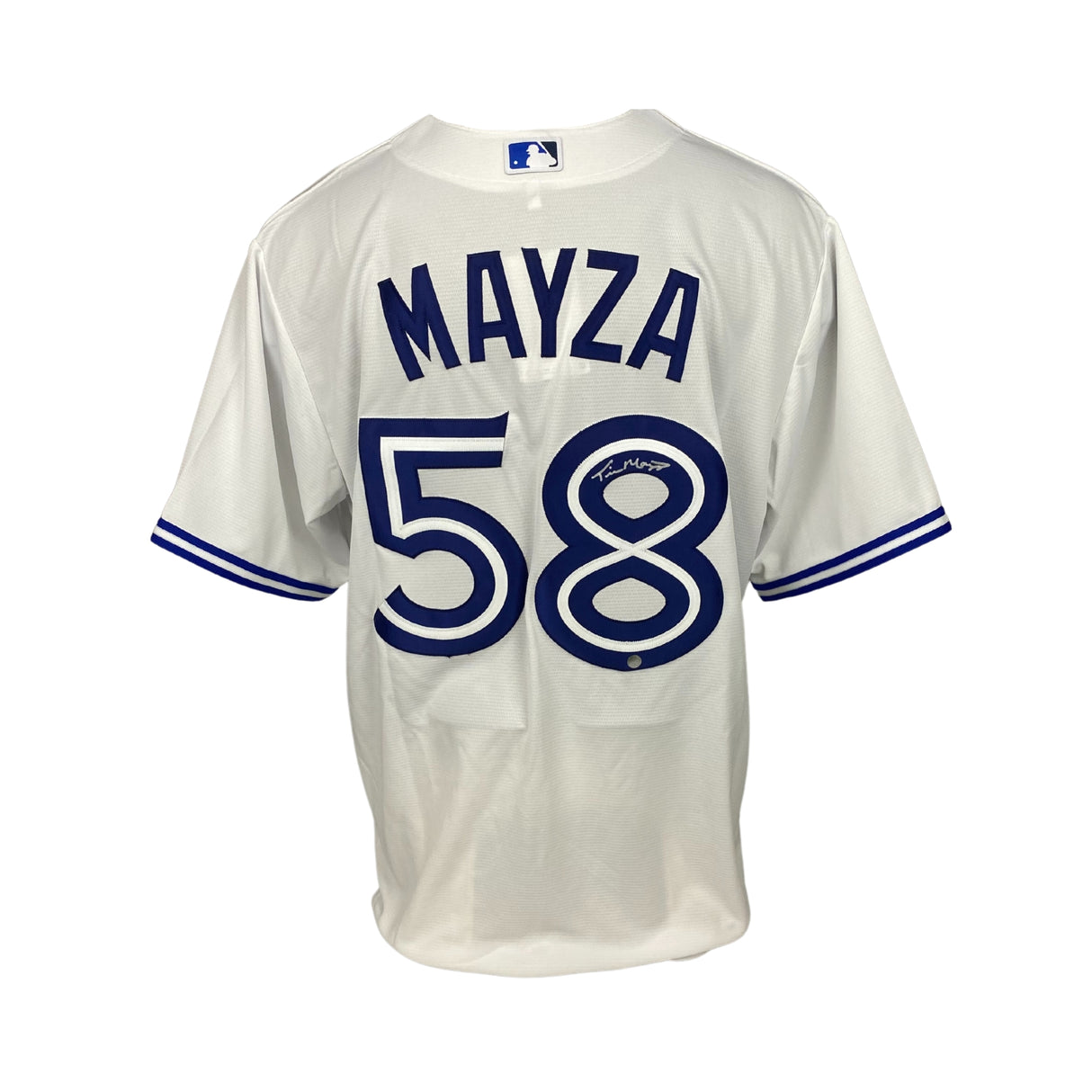 Tim Mayza Signed Toronto Blue Jays Replica Nike White Jersey