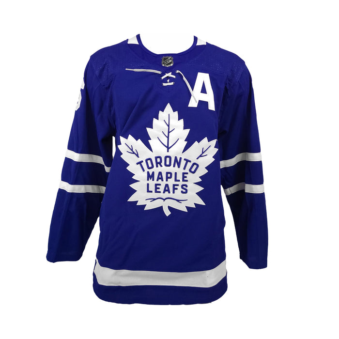 Auston Matthews Signed Toronto Maple Leafs Blue Adidas Auth. Jersey with "A" - Frameworth Sports Canada 