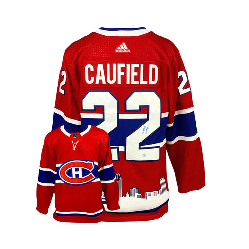 Cole Caufield Signed 2021 Montreal Canadiens Adidas Auth. Skyline Jersey (Limited Edition of 122) - Frameworth Sports Canada 