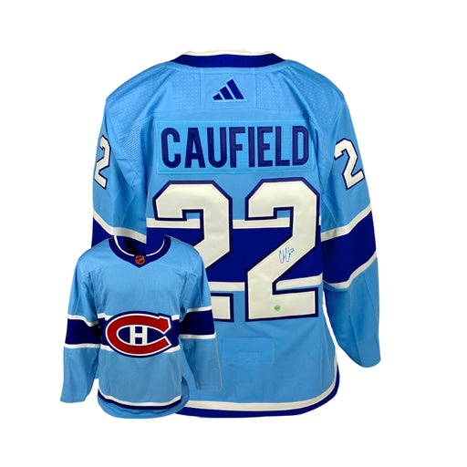 Cole Caufield Signed Jersey Canadiens 2022 Reverse Retro Adidas - Frameworth Sports Canada 