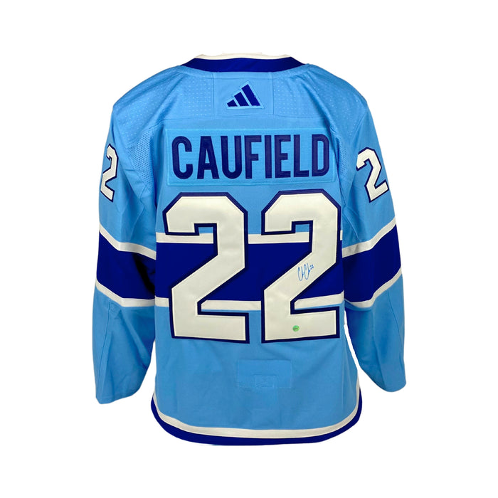Cole Caufield Signed Jersey Canadiens 2022 Reverse Retro Adidas - Frameworth Sports Canada 