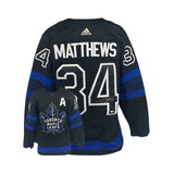 Auston Matthews signed Toronto Maple Leafs Third Adidas Auth. Jersey with "A"