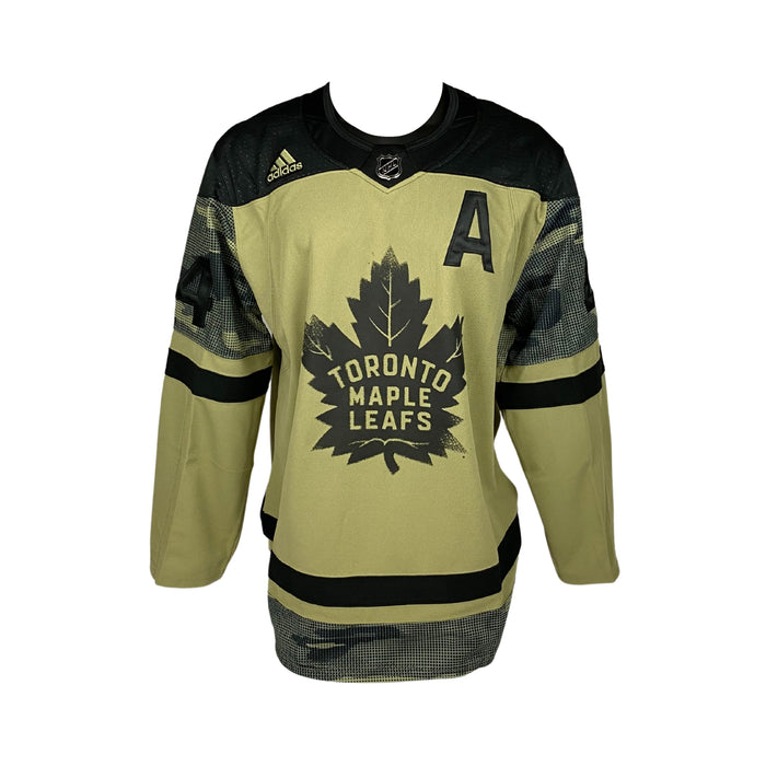 Morgan Rielly Signed 2022 Toronto Maple Leafs Military Appreciation Adidas Auth. Jersey - Frameworth Sports Canada 