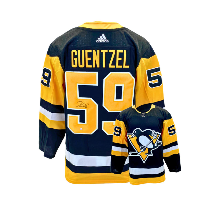 Jake Guentzel Signed Pittsburgh Penguins Black Adidas Auth. Jersey - Frameworth Sports Canada 