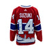 Nick Suzuki Signed Montreal Canadiens Red 2021 Adidas Authentic Skyline Jersey LE/114 - Frameworth Sports Canada 