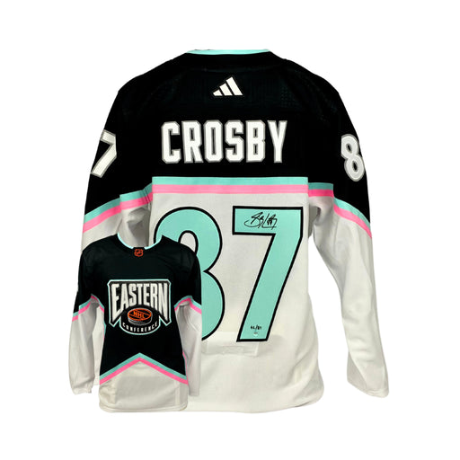 Sidney Crosby Signed 2023 NHL All-Star Eastern Conference Adidas Auth. Jersey (Limited Edition of 87) - Frameworth Sports Canada 