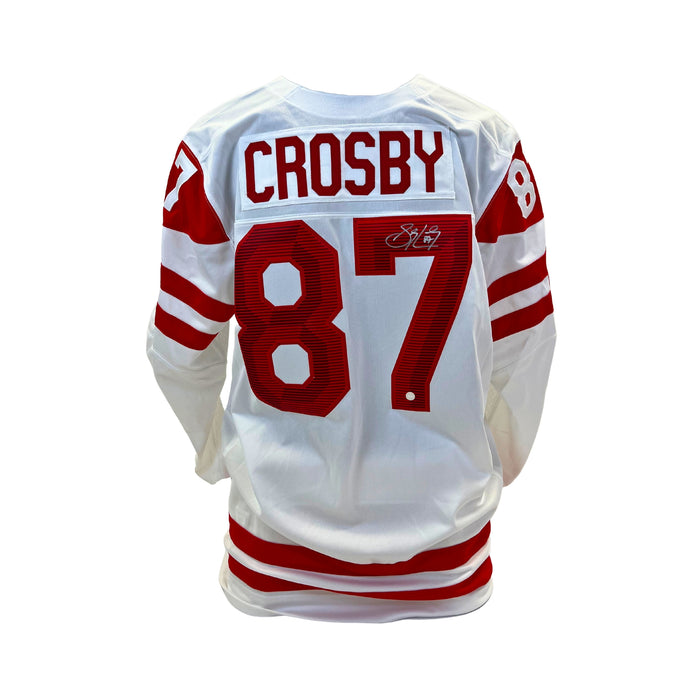 Sidney Crosby Signed Team Canada Replica 2022 Olympics White Jersey - Frameworth Sports Canada 