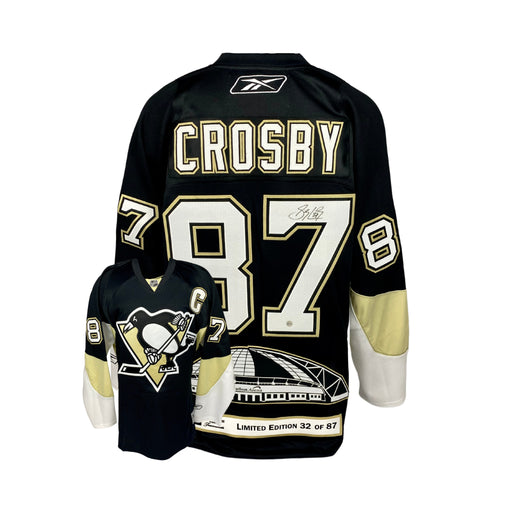 Sidney Crosby Penguins Reebok NHL Gray/Black Shootout Long Sleeve T-Shirt