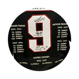 S. Crosby, N. MacKinnon, J. Toews Multi-Signed Shattuck St. Marys Black Milestone Jersey (Limited Edition of 87)