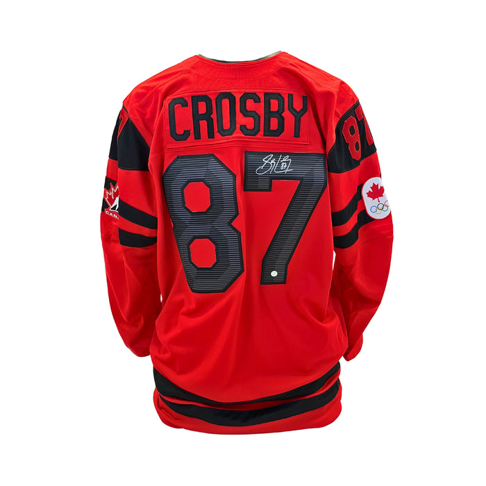 Sidney Crosby Signed Team Canada Replica 2022 Olympics Red Jersey - Frameworth Sports Canada 