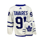 John Tavares Signed Toronto Maple Leafs Adidas Authentic Jersey with "C" (white)