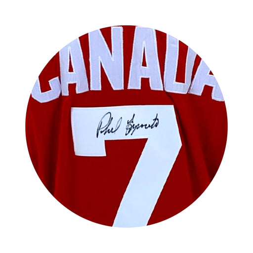 Phil Esposito Signed Team Canada Replica 1972 Red Jersey - Frameworth Sports Canada 