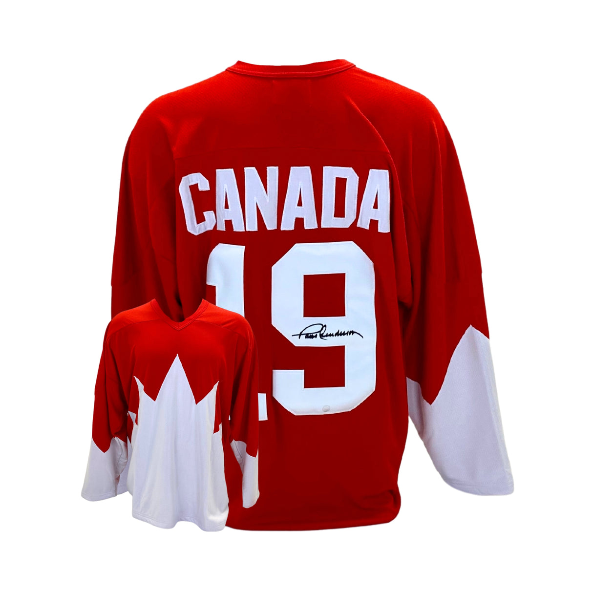 Paul Henderson Signed Team Canada 1972 Summit Series Red Replica Jersey