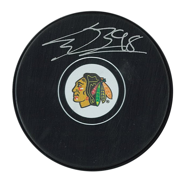 Connor Bedard Signed Puck Blackhawks Autograph Series