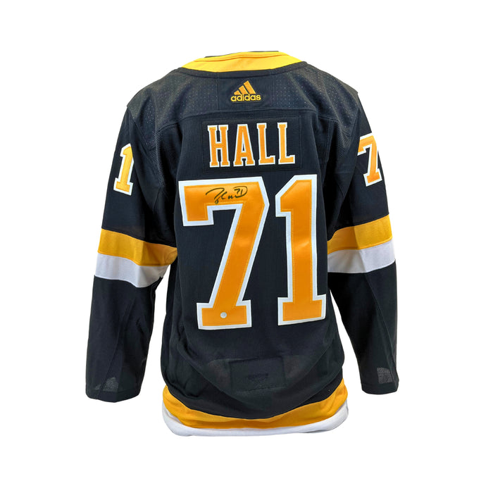 Taylor Hall Signed Boston Bruins Black Third Adidas Authentic Jersey