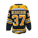 Patrice Bergeron Signed Boston Bruins Black Adidas Authentic Jersey