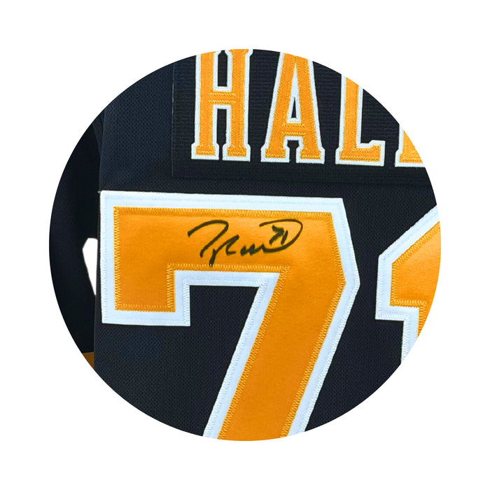 Taylor Hall Signed Boston Bruins Black Adidas Authentic Jersey