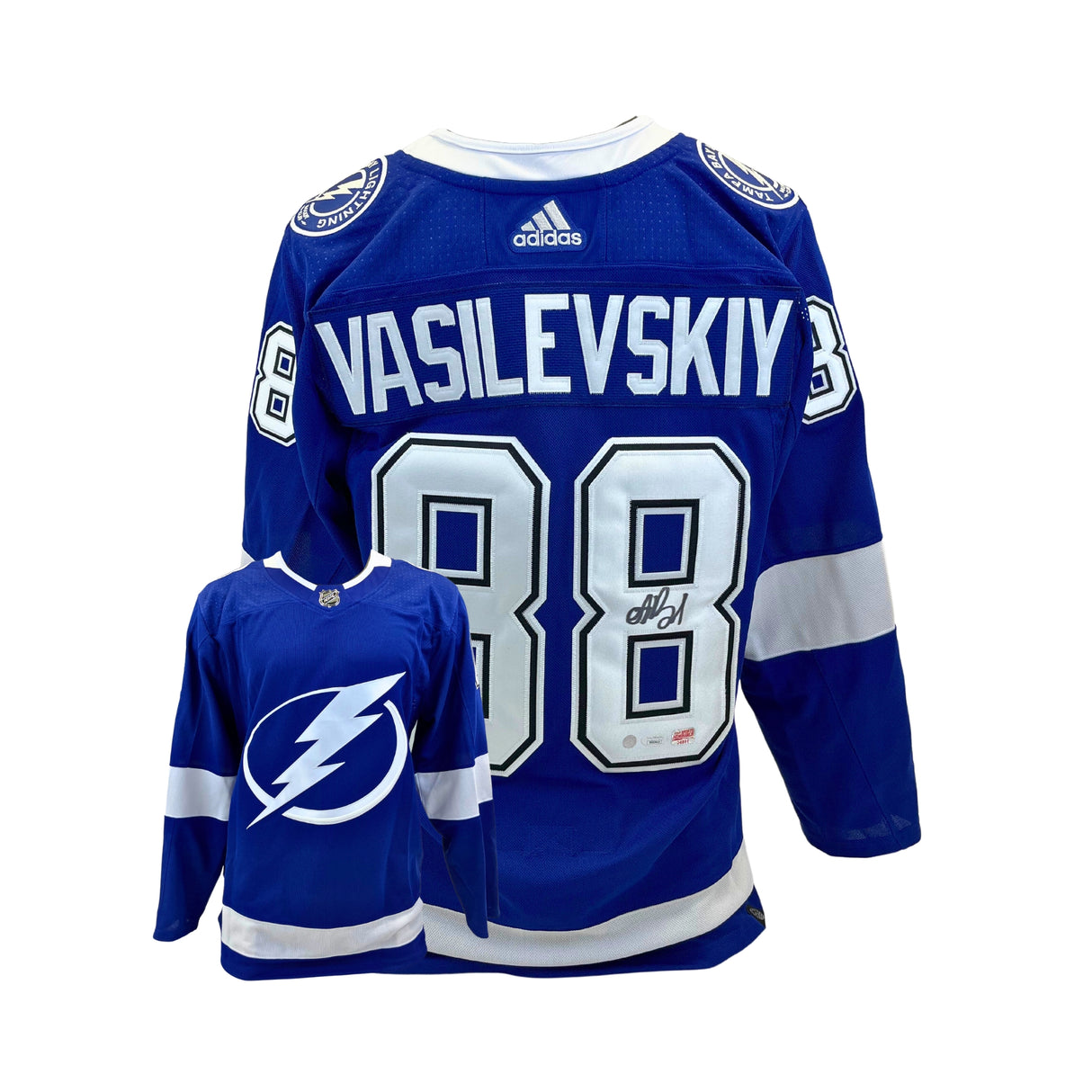 Andrei Vasilevskiy Signed Tampa Bay Lightning Blue Addidas Jersey