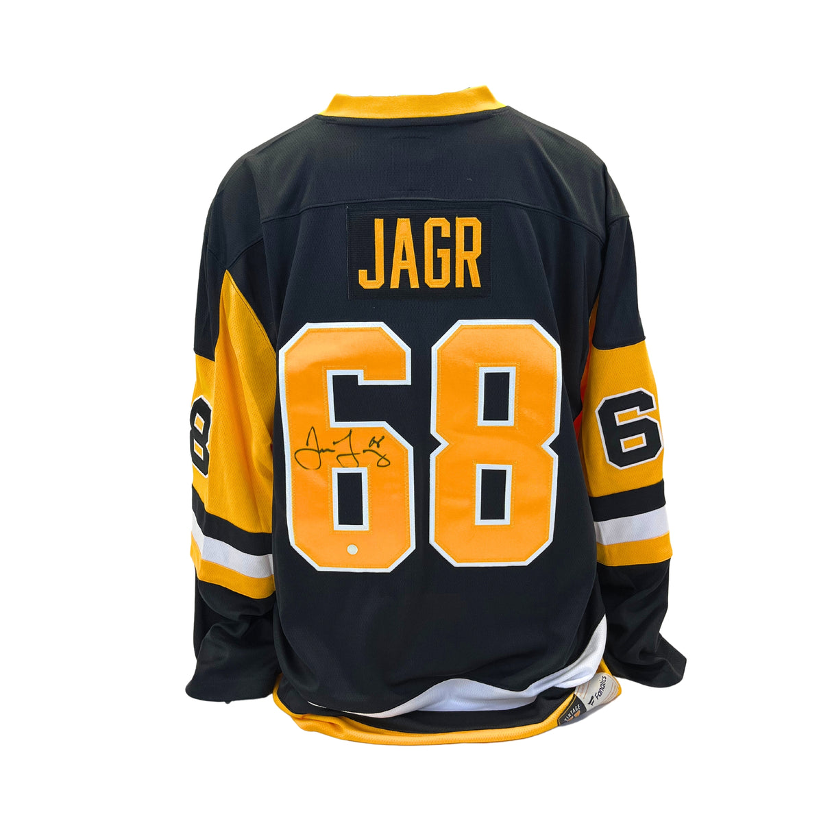 Jaromir Jagr Signed Pittsburgh Penguins Fanatics Vintage Jersey - Frameworth Sports Canada 