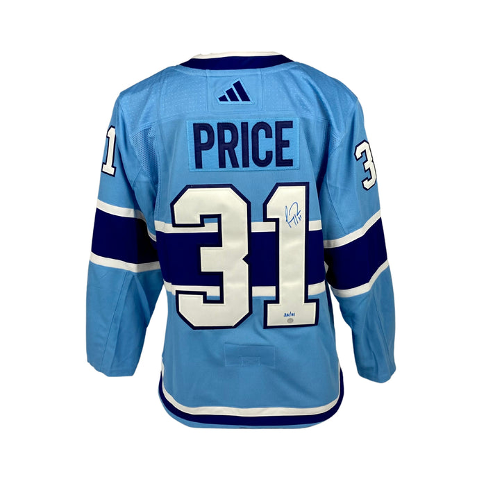 Carey Price Signed Montreal Canadiens 2022 (Blue) Reverse Retro Adidas Auth. Jersey - Limited Edition of 131