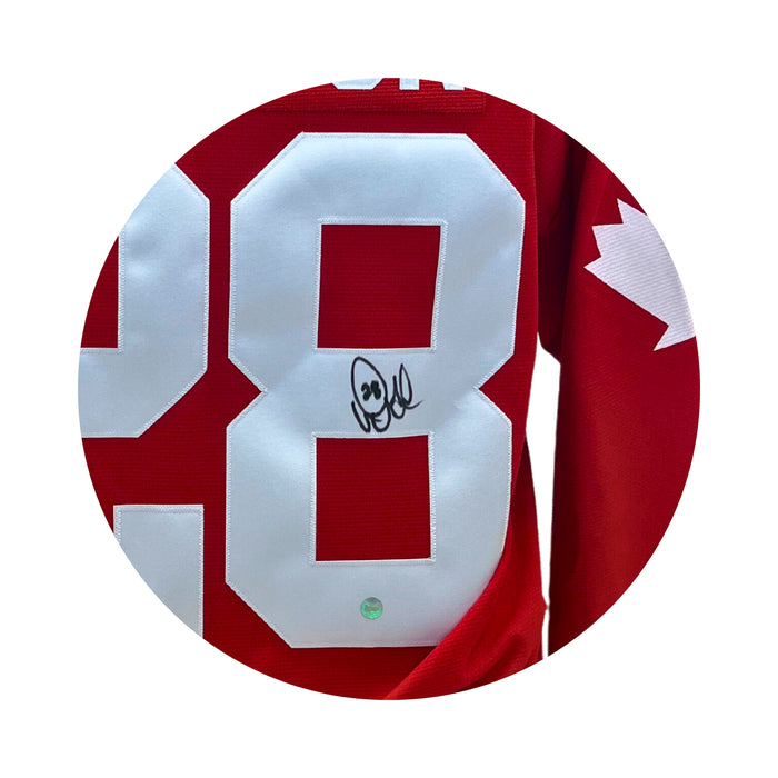 Doug Gilmour Signed Team Canada 1987 Canada Cup Replica Red Jersey