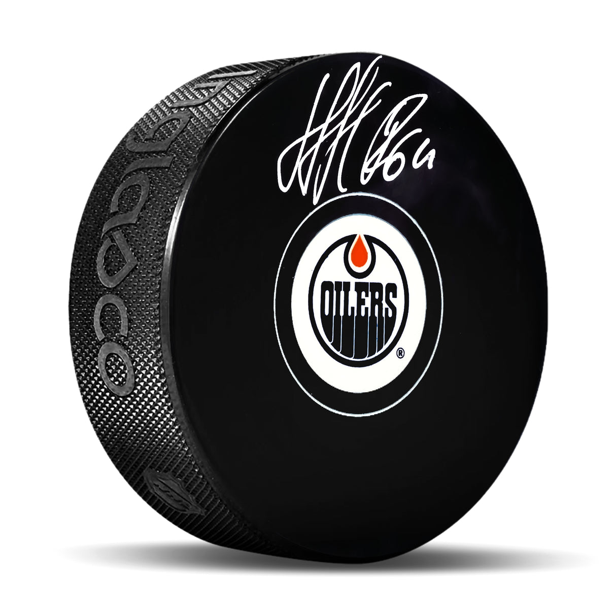 Nail Yakupov Signed Edmonton Oilers Puck with Rookie Number 64