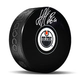 Nail Yakupov Signed Edmonton Oilers Puck with Rookie Number 64