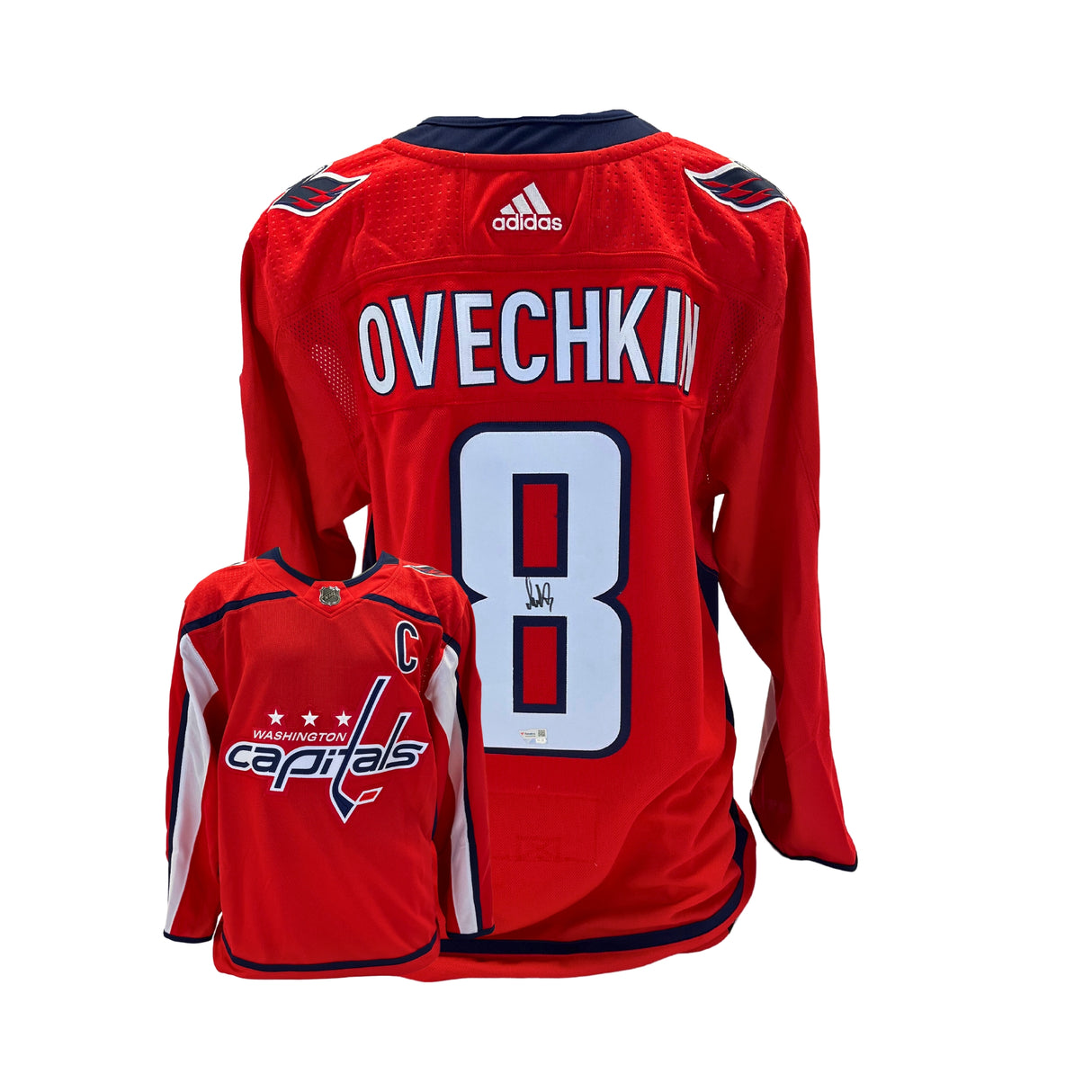 Alex Ovechkin Signed Washington Capitals Red Adidas Authentic Jersey - Frameworth Sports Canada 