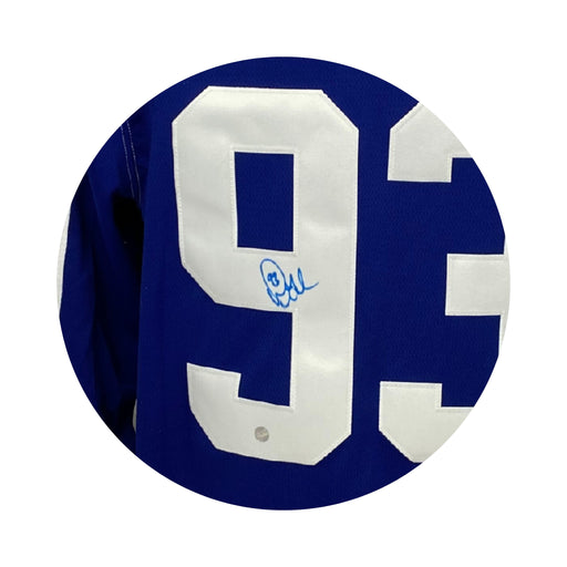Doug Gilmour Signed Toronto Maple Leafs Fanatics Vintage Jersey (blue) - Frameworth Sports Canada 