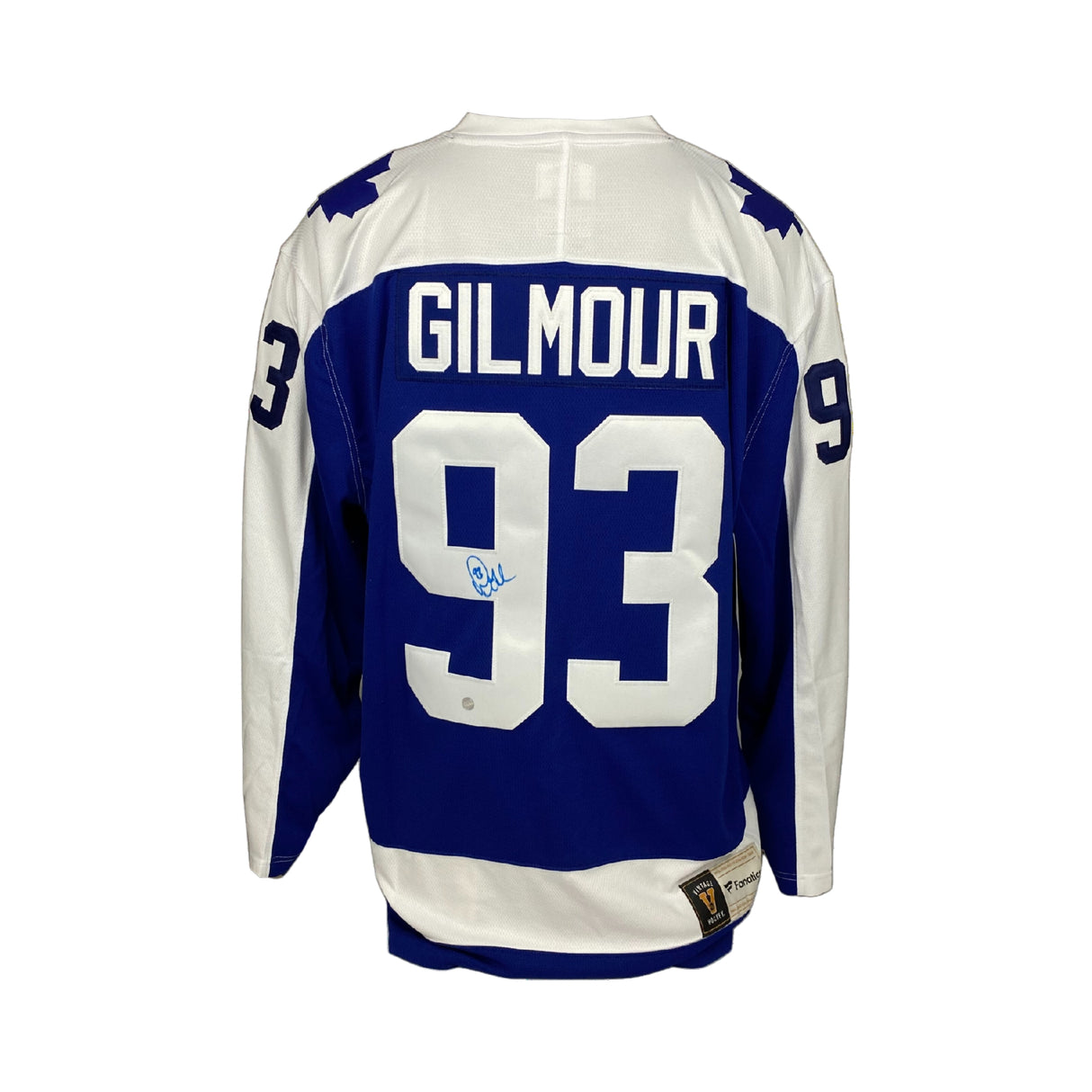 Doug Gilmour Signed Toronto Maple Leafs Fanatics Vintage Jersey (blue) - Frameworth Sports Canada 