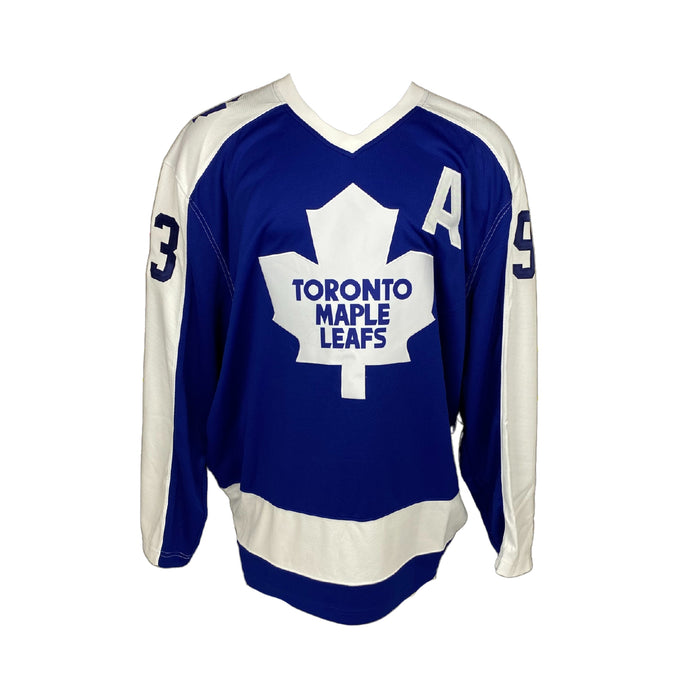 Doug Gilmour Signed Toronto Maple Leafs Fanatics Vintage Jersey (blue)