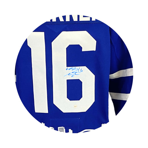 Mitch Marner Signed 2021 Toronto Maple Leafs Adidas Auth. Skyline Jersey (Limited Edition of 116) - Frameworth Sports Canada 