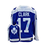 Wendel Clark Signed Toronto Maple Leafs Blue Fanatics Vintage Jersey