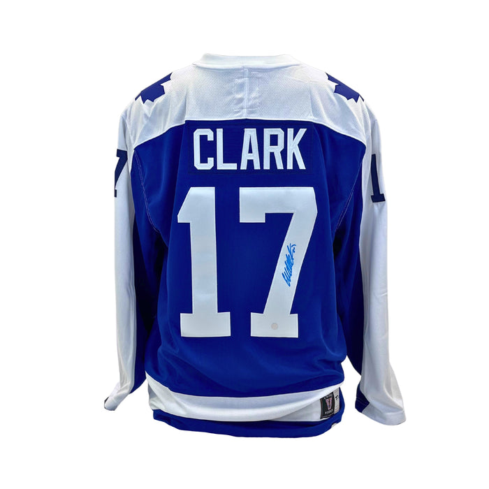 Wendel Clark Signed Toronto Maple Leafs Blue Fanatics Vintage Jersey